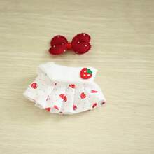 1pc Clothing Only, (No Doll) Clothes Suitable For 17cm Lububu Wearable Outfit Replacement Hat Dress Overalls Set Doll Clothes - Multicolor - View 15