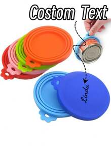 Customized Dog And Cat Food Can Universal Three In One Sealing Lid, Pet Food Moisture-Proof And Anti-Corrosion Silicone Preservation Lid, Pet Can Lid