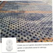 Moule à pas en béton en forme de 8, moule en plastique pour trottoir en ciment pour la décoration du jardin et de la terrasse