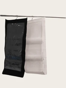 1pc Hanging Purse Organizer For Closet, 4-Shelf Clear Handbag Storage, Space Saving Closet Handbag Organizer