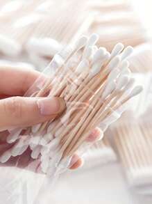1000/200/100 Pcs Double-Tipped Cotton Swabs - Fragrance-Free, Low Allergen, Suitable For Ear And Makeup Cleaning, Personal Care And Household, Multipurpose Cotton Swabs