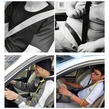 1pc Plastic Strong Adjustable Car Belt Clips Slip-Resistant Seat Belt Buckle Simple Clamp Fixing Clip Car Styling - one-size - View 3