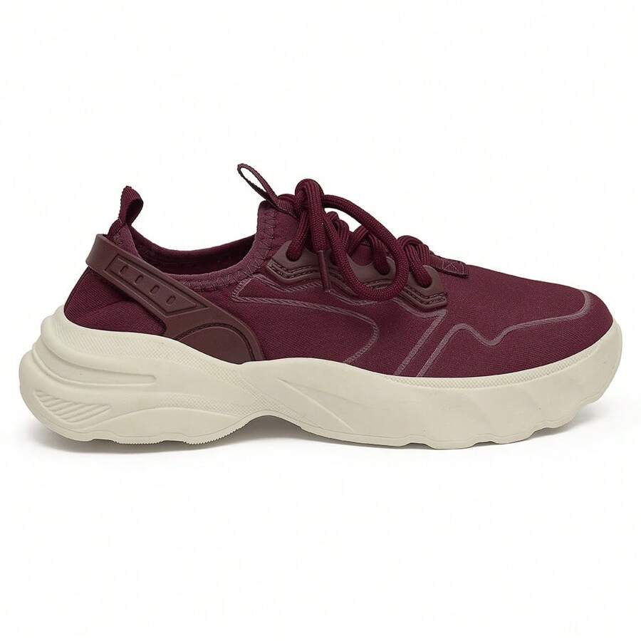 Amaia Women's Casual Easy-To-Fit Sneakers Stylish New Release - Burdeos - Ver 1