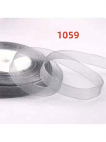 50 码/包,1.2 厘米宽彩色头带丝带,工艺圣诞面料蕾丝丝带,礼品包装绳,万圣节,万圣节装饰情人节 - 彩色 - 查看 5