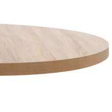 Table bistrot marron clair 80 cm MDF
