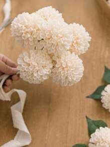 25PCS Artificial Dahlia Flowers Real Looking Lilac Foam Fake Roses With Stems For DIY Wedding Bouquets Bridal Shower Centerpieces Floral Arrangements Party Tables Home Decoration - Rượu sâm banh - Xem 1