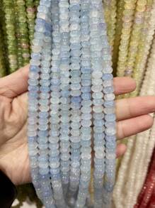 50/100pcs 5mm X 8mm Imitation Jade, Agate, Abacus Beads, Loose Beads, Wheel Beads, Spacer Beads For DIY Jewelry Making, Bracelets, Keychains, Necklaces, Crafts Decoration, Colorful Beads Material To Inspire Your Creative Designs