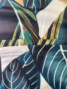 Plus Size Fashionable Printed Vacation Style Sleeveless Dress With Pockets - Multicolor - View 6