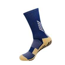 High Quality Professional Cotton Anti-Slip Football Sports Socks - Blue - View 1