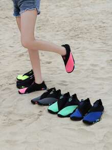 Women's Beach Color Block Swim Water Shoes - Pink - View 5