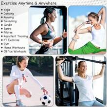 1 Pair Wrist And Ankle Weights, 0.33 Lbs (150g) Each, Wearable Waterproof Training Weight Bracelet, Adjustable Fitness Weights, Resistance Training Band, Football Basketball Baseball Themed Pattern, Silicone Skin-Friendly Material - Multicolor - View 5