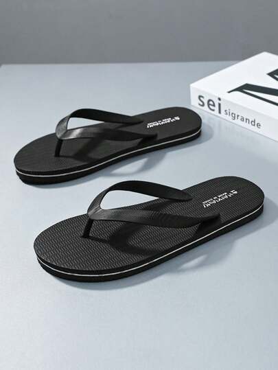 Ciabatte casual antiscivolo di moda da uomo, stile vacanze, da spiaggia, per uso esterno e interno