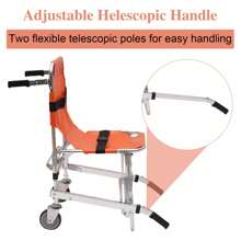 Manual Stair Chair Emergency Evacuation Lifting Climbing Wheel Chair 2 Wheel - Orange - View 1