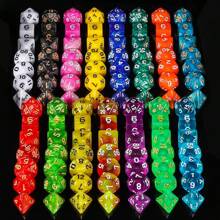 D&D Dice Set - 25x7+1 (176) Polyhedral Dice With Free Eagle Patterned Fleece Storage Bag Compatible With D&D RPG MTG Tabletop Game. - Multicolor - View 6