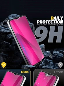 3Pcs Tempered Glass Screen Protector Compatible With T-Mobile REVVL, 9H Hardness Shatterproof Sensitive Touch HD Clear Bubble Free Case Friendly Compatible With T Phone