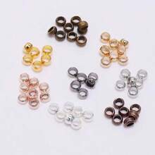 500 Pieces Stainless Steel Ball Crimp Beads, Suitable For DIY Jewelry Making Accessories