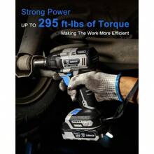 DEKO Cordless Impact Wrench 1/2 Inch Impact Driver Brushless Motor Impact Gun High Torque With 4.0A Li-Ion Battery  Fast Charger - 美國 - 查看 4
