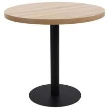 Table bistrot marron clair 80 cm MDF
