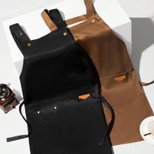 1pc Unisex Apron For Restaurants, Kitchens & Cooking, Chef Uniform Apron For Cafes, Extra Wide Straps, Comfortable & Easy To Clean, Oil/Water Resistant