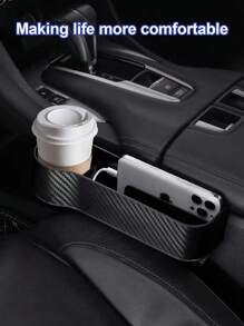 Car Seat Gap Storage Organizer - Large Capacity Design, Easy To Access, Prevent Items From Falling, Simple Installation, Suitable For Most Cars, SUVs And Trucks - Perfect For Driver And Passenger Seats, Easy To Use, Keep The Car Tidy, Car Storage Box Car Seat Gap Armrest Box Storage Box, Car Supplies Good Things Practical Mobile Phone Placement Box