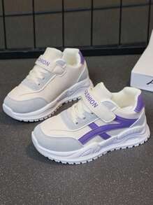Zapatos deportivos para niños, nuevas zapatillas de correr de suela blanda para niños en otoño, zapatos casuales versátiles de estudiante para campus para niñas