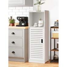 Wasserdichter Badezimmerschrank Badezimmermöbel Kommt mit offenen Ablagefächern Badschrank Freistehende Geeignet für Wohnzimmer, Küche und Bad Dreischichtige Weiß 55x21x21CM - 80x20x24cm - Übersicht 8