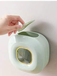 1 件/壁挂式保鲜膜分配器无需钻孔一次性食品保鲜膜收纳盒防尘盒家居装饰圣诞礼物家居礼品房间装饰