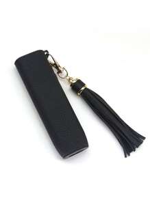 1 Stück einfarbige PU-Leder IQOS ILUMA ONE Vape Hülle, Frühling/Sommer/Herbst/Winter schützende Abdeckung mit Schlüsselband, Fallschutz-Zubehör, Raucher Accessoires