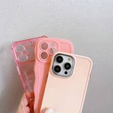 Set de 3 fundas de teléfono mate de unicolor de cobertura total y antichoque, aptas para Apple 16PROMAX/15PLUS/15PRO/15/14PROMAX/14PLUS/14PRO/14/13PROMAX/13PRO/13/12PROMAX/12PRO/12 11PROMAX/11PRO/11/XSMAX/XR/XS/7/8PLUS, cubierta protectora