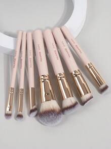 MAANGE 3/7/8/10件化妆刷套装，含大中小号粉底刷、眼影刷、Swoosh刷、鼻影刷、遮瑕刷等化妆工具 - 杏色 - 查看 13