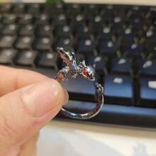 Adjustable Dragon Ring - Dark Color, Birthday Gift, Cute, Fashionable , Accessory For Dragon Lovers, Mysterious & Cool