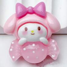 Sanrio Sanrio Adorable DIY, Set de 10 piezas/5 piezas/1 pieza, Piezas de resina de caramelo con efecto fosforescente, Pegamento de crema para DIY de fundas de teléfono, pasadores de cabello, ligas para el cabello, colgantes y joyería