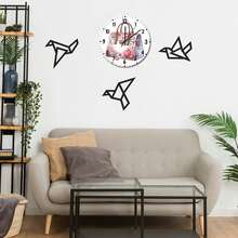 Wedding Handbag, Battery-Operated Wall Clock, Modern Art Wall Decor, Camping, Unique Gift For Office