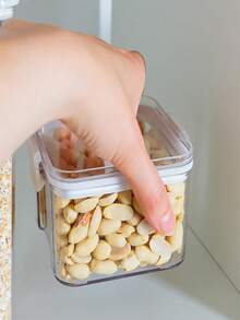 Set de 6 pzas de Contenedores para Alimentos con Tapa Hermética - Transparente - Ver 3