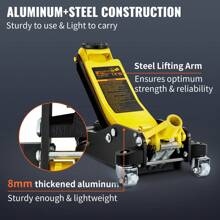 Floor Jack, Low Profile Floor Jack, Heavy-Duty Steel, Aluminum And Steel Racing Floor Jack With Dual Pistons Quick Lift Pump - 3 tấn, nhôm và thép, piston kép - Xem 4
