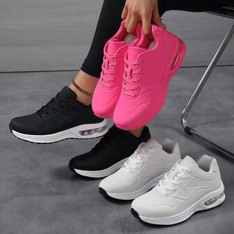 Dammode utomhusökning höjdskakningsskor, snörning casual sneakers herr moderiktiga casual sportiga mångsidiga och bekväma tjocka sula fritidsresor skor, par andningsbara casual sneakers