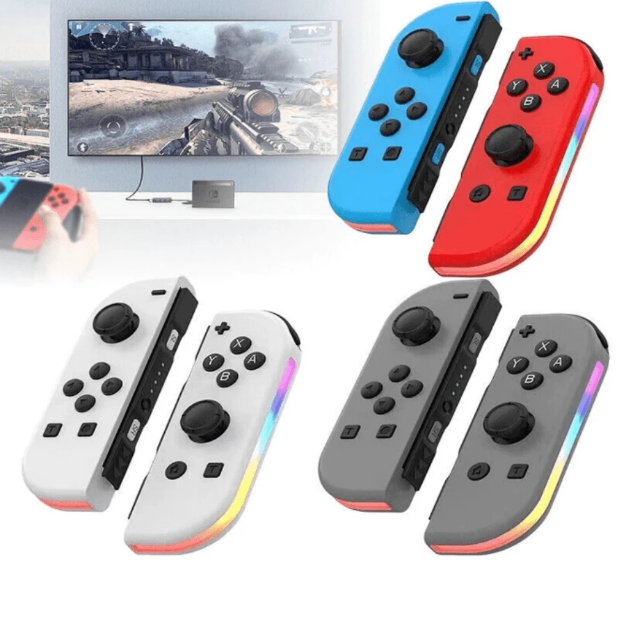 Game Controller For Switch Mobile Phone/Android/IOS Game Handle, Dual Hall Rocker Six-Axis Somatosensory Wireless Controller, For Mobile Game Controller Joystick Retractable Game Handle, Halloween Christmas Gift - Grey - View 1