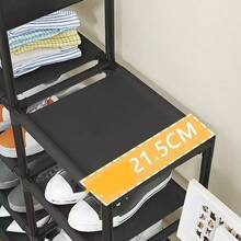 Estante organizador multiusos para zapatos y almacenamiento, diseño moderno - Blanco - Ver 5