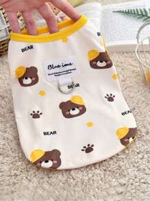 Pet Gift - Pet Fashion Vest, Featuring Anti-Slip Design, Comfortable And Breathable, Stylish And Cute, And Comfortable, Suitable For Small Dogs/Cats As Pet Clothing, New Style For Autumn And Winter