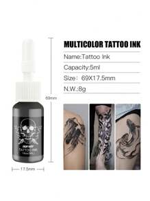 DQFART Wireless Tattoo Gun Kit, A Complete Tattoo Kit With Power Supply. Built-In Tattoo Machine, Battery Charging Compartment, Ink, Tattoo Needles And Various Tattoo Supplies. Suitable For Beginners And Artists