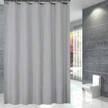 PEVA Waterproof Shower Curtain Mildew Bathroom Solid Curtain Wave Window Tulle Home Luxury With Hooks Heavy S Fold Wavy Shower