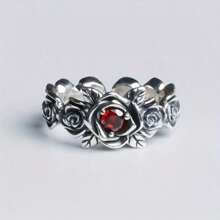 1 件手指单环，闪亮银色防身戒指，男女皆宜，适合学生