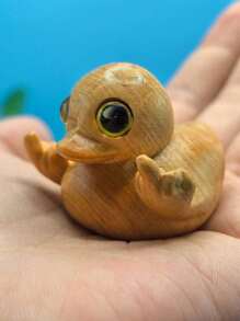 1 件手工制作的卡通鸭子雕像 - 现代动漫风格装饰配件，适合客厅、卧室和任何场合 - 奇特的动物装饰，适合万圣节、感恩节、情人节 - 无需电力 - 彩色 - 查看 2