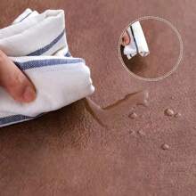 Retro Faux Leather Desk Mat - Double-Sided Non-Slip Mouse Pad, Stitched Edge Design, Waterproof Office Home Desk Mat, Suitable For Professional Workstation - Brown - View 4