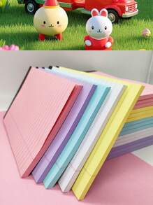 A5 4 件/套 加厚 50 张/本 渐变色精装线装笔记本，适用于学习、写作、办公、休闲、商务、录音、记笔记、绘画 - 粉色 - 查看 3