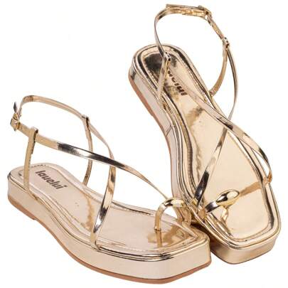 Sandália Feminina Papete Abs Juju Flatform Confortável verão