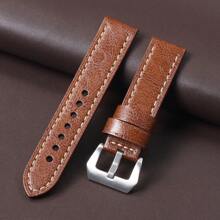 1 条表带 - 20 毫米、22 毫米、24 毫米 荔枝纹和光滑纹理 - 多种颜色可选