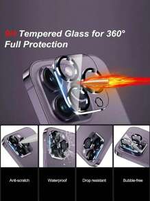 5 piezas de protectores de lente de cámara ultra claros compatibles con 16 Promax/12/11/13/14 Series & 15 Pro Max - Resistentes a los arañazos, fácil aplicación, regalo para cumpleaños, familia, amigos, protector de lente, accesorios para teléfonos a prueba de agua, a prueba de golpes, antichoque, antihuellas dactilares, cobertura completa