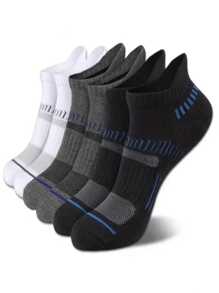 100/60/30/10/5/2/1pc 男士短款夏季运动袜 透气吸湿排汗 弹力 条纹设计 多种颜色可选 限时优惠 - A - 查看 5