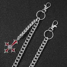 1pc Men's Single Cross Accessory Pendant Jeans Chain Summer, School